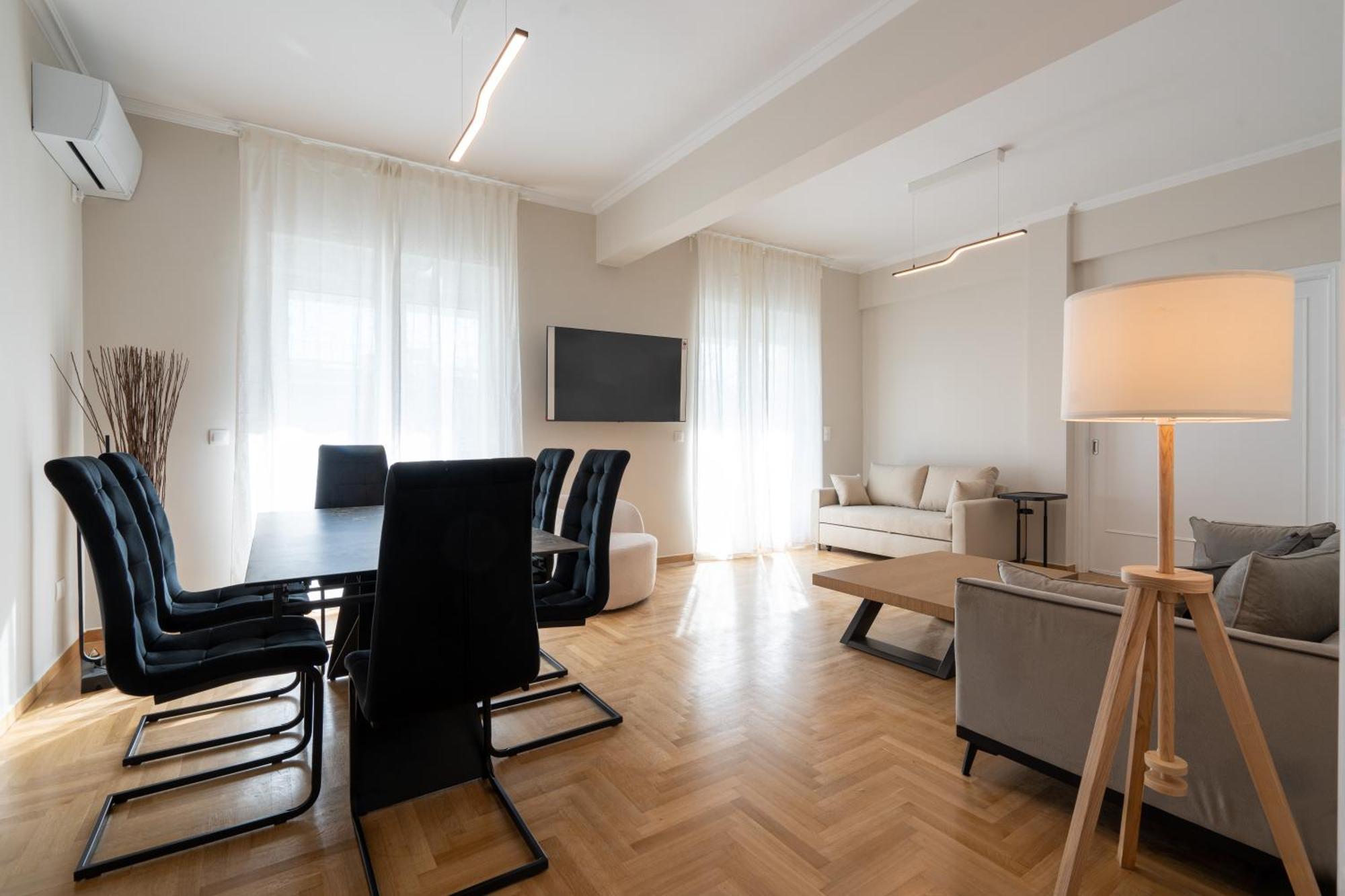 Corner Penthouse In Acropolis Apartment Athena Bagian luar foto