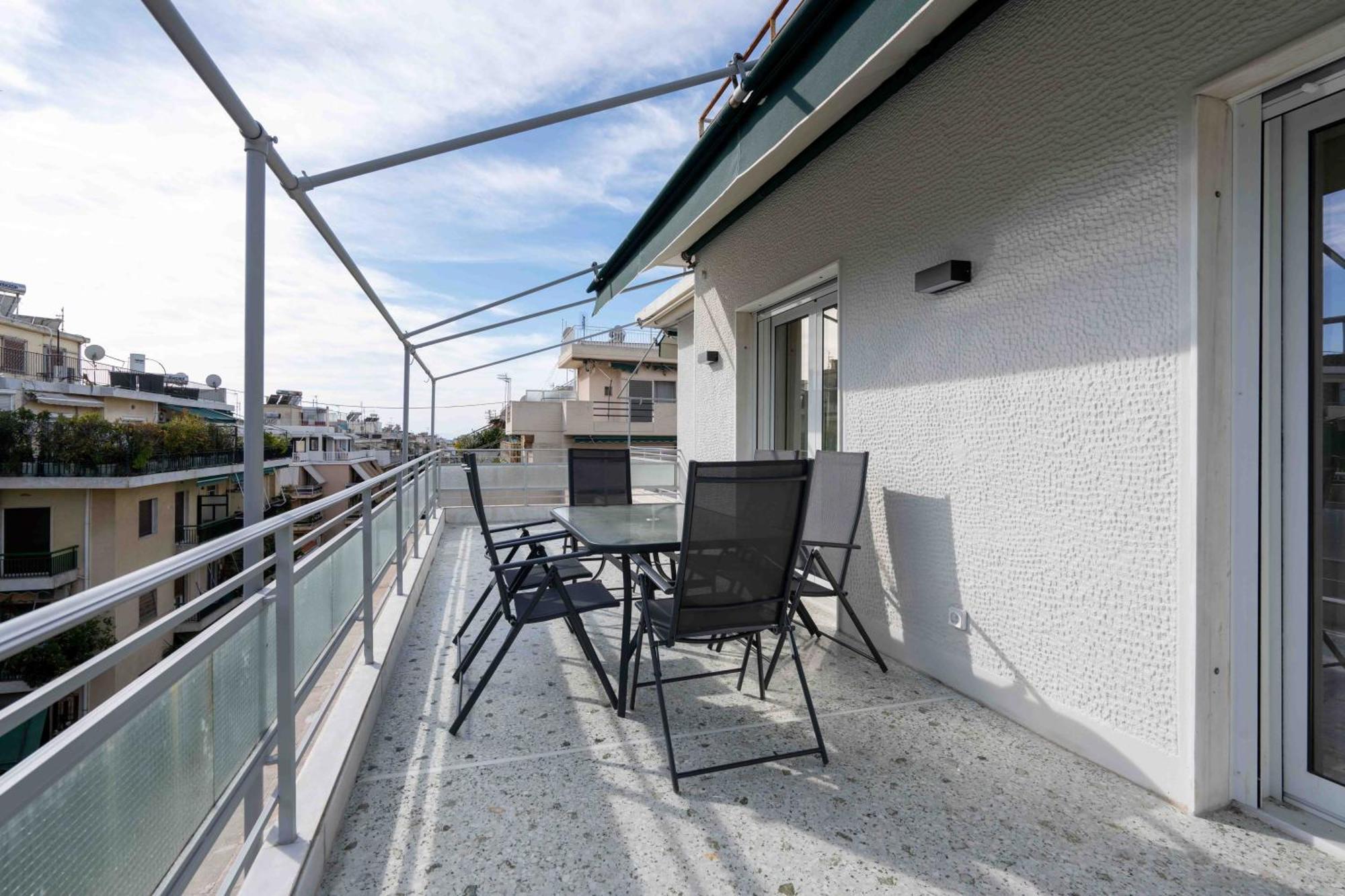 Corner Penthouse In Acropolis Apartment Athena Bagian luar foto